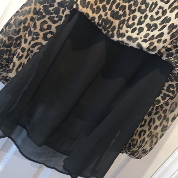 COPY - GANNI Animal Print Georgette Dress. Sz L - Picture 7 of 8